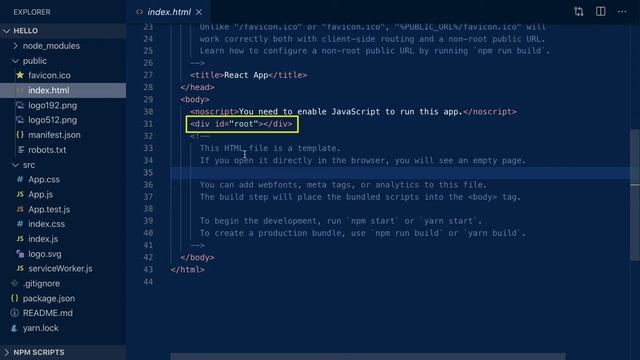 Begin React (1) Hello World смотреть онлайн