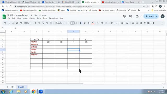How to create a Google sheet and share with others | Google Sheet Tutorial #googlesheets