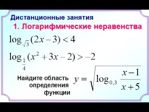 1_Логарифмические неравенства