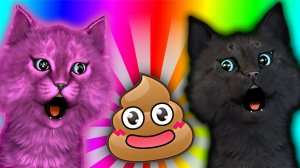 КОТЕНОК АБИ и СУПЕР КОТ ИГРАЮТ в КАКИ ИГРА для ДЕТЕЙ и МАЛЫШЕЙ