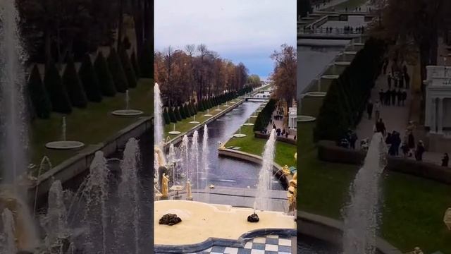 Последний день работы фонтанов в Петергофе 16.10.2022❗