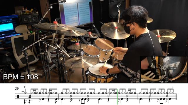 [ Drum Solo Track] BIBI (비비) - Animal Farm (가면무도회) [ drum cover, score, drum sheet ]