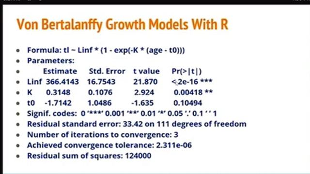 Von Bertalanffy Growth Models смотреть онлайн