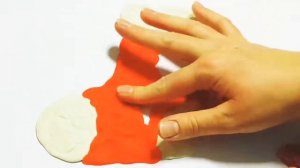 Учимся лепить Лепка из пластилина для детей Рождественский Носочек Новогодние Поделки из пластилина