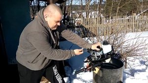 Первый запуск лодочного мотора hdx 2,6 cbms