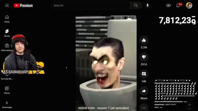 KreekCraft Reacts to ALL Skibidi Toilet Episodes with Kayla… (1-40) смотреть онлайн