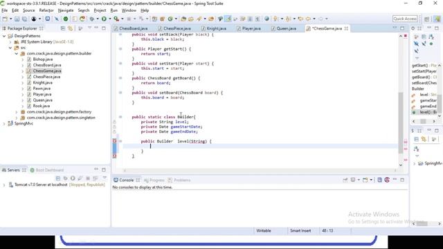 Chess Game design using builder design pattern смотреть онлайн