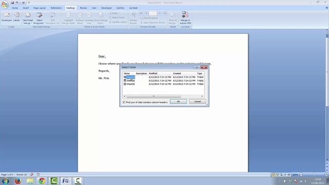 How to Mail Merge using Microsoft Excel and Word смотреть онлайн