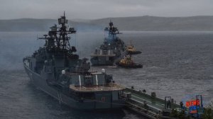 БДК Александр Отраковский и тральщик Владимир Гуманенко взяли курс к местам постоянного базирования