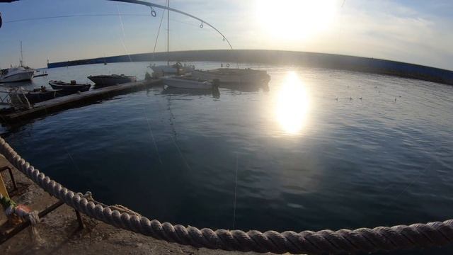 27.12.2k20. Рыбалка на чёрном море. Ловля кефали чуларки (сингиль,джуралка,чуварка,журалка).  4K..