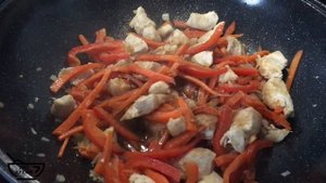 Лапша вок с курицей и овощами ! Легкий и быстрый рецепт в домашних условиях!