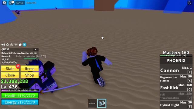 Level 1 - 1,000 With All PERMANENT SHINING Fruits... (Blox Fruits) смотреть онлайн