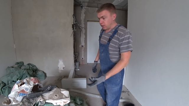 Дверной проем,стена из газоблока!Заделка штробы после электрика!Система АНТИВОР на объекте!