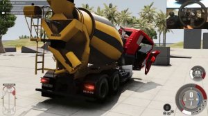 BeamNG Drive - Truck Crash Tests | Steering Wheel Gameplay Ep 12