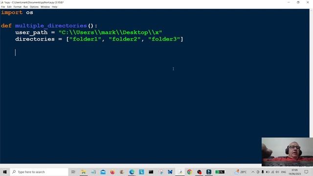 Python Programming Beginners - Create Multiple Folders Windows 2023
