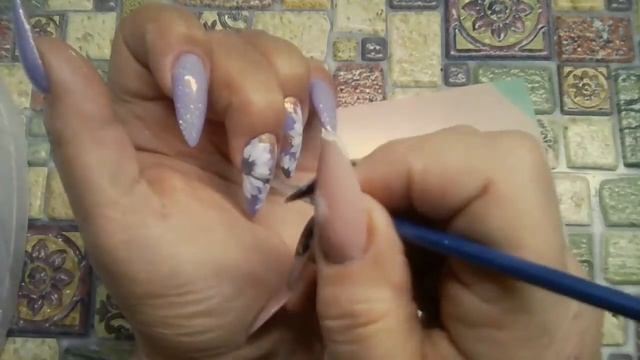 *81*Очень Нежный Дизайн Ногтей:"Мазковые Цветы " смотреть онлайн