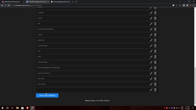 [NEW] How To Make Command Logger And Server List Command In BDFD Discord!!!