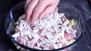 Сметут ПЕРВЫМ со стола и будут ждать ДОБАВКИ!? Потрясающе вкусное МЯСО с КАРТОШКОЙ в духовке!