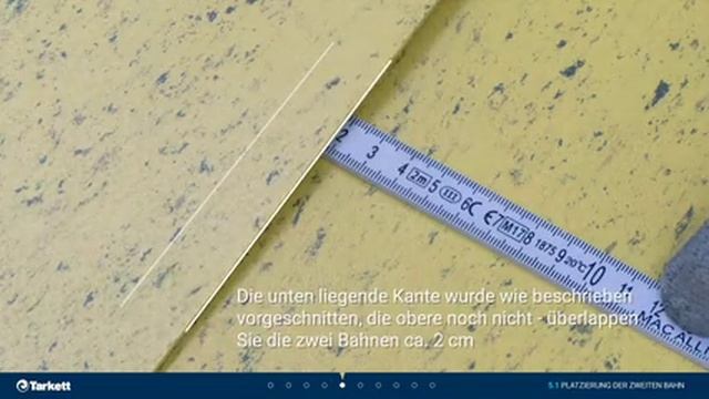 Tarkett Verlegevideo - Linoleum verlegen: Verlegung von Tarkett Linoleum смотреть онлайн