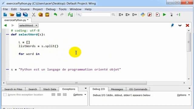 Exercice Python  récupérer la liste des mots de longueur supérieur ou égale à 7