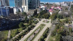 Сочи с высоты птичьего полета. Весна в Сочи 2022. Море и солнце.