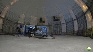 Монолитный купольный дом диаметром 19м