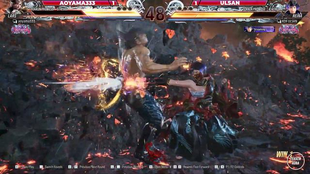 Tekken 8  ▰  aoyama333 (Lars) Vs Ulsan (#1 Reina) ▰ Ranked Matches!