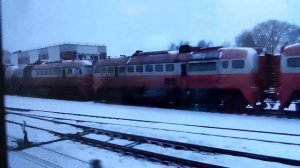 Поездом от Шяуляй до Паневежис и поход на автовокзал сквозь метель! / Šiauliai - Panevėžys traukini