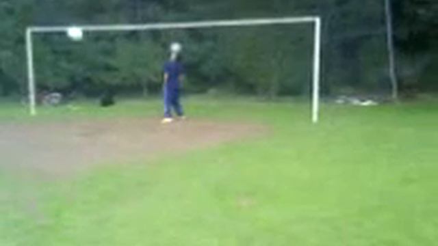George Hooley getting hit by a ball whilst balancing it смотреть онлайн