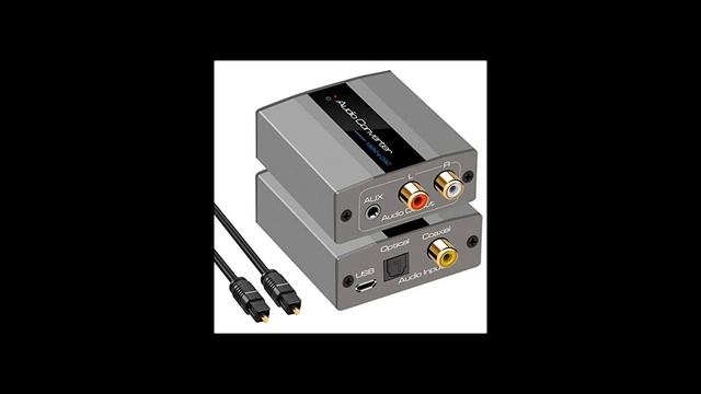 Digital to Analog Audio Converter 192kHz DAC Converter Optical to RCA with Optical Cable Digital