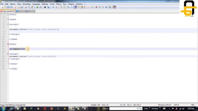 JavaScript Tutorial-01|How to write JavaScript|Where can you write JavaScript