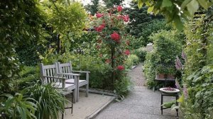 Очаровательно красивый двор частного дома