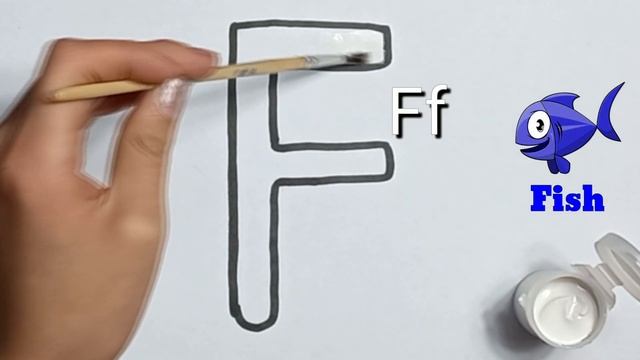 How to draw the letter F | Как нарисовать букву F | Bolalar uchun F harfini qanday chizish mumkin смотреть онлайн