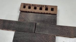 Кирпич керамический клинкерный пустотелый лицевой 0,5НФ 2506065 мм. Сорт 2, Нептун