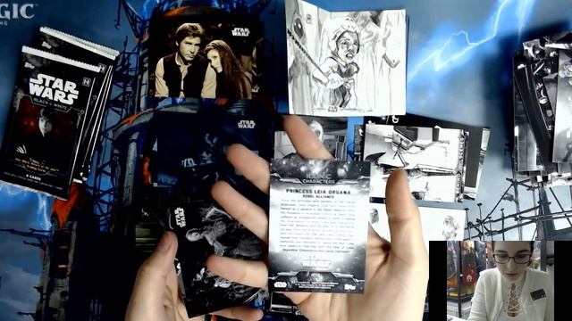 STUNNING Oola Sketch Booklet! ? | STAR WARS BLACK & WHITE ROTJ CASE OPENING PART 6 смотреть онлайн