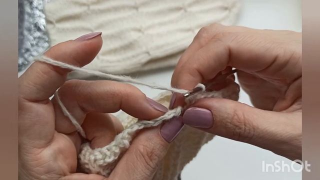 Закрываем петли крючком по узору смотреть онлайн