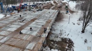Трасса М12 мост через Клязьму в Московской области на первом пусковом участке