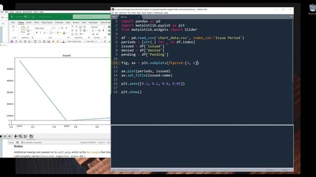 Getting Started With matplotlib Widgets | Slider Widget смотреть онлайн