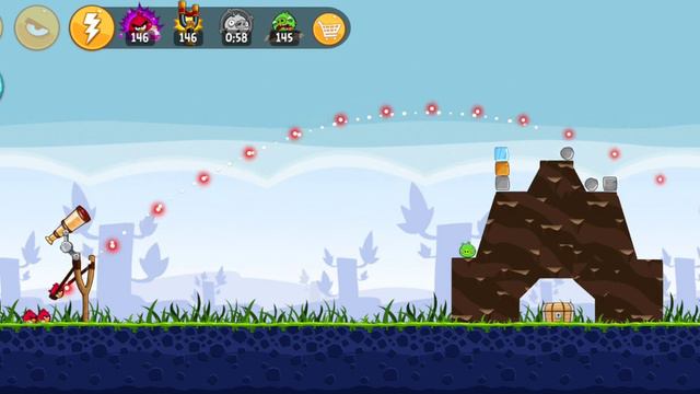 Angry birds gameplay node-8 (Poached eggs)