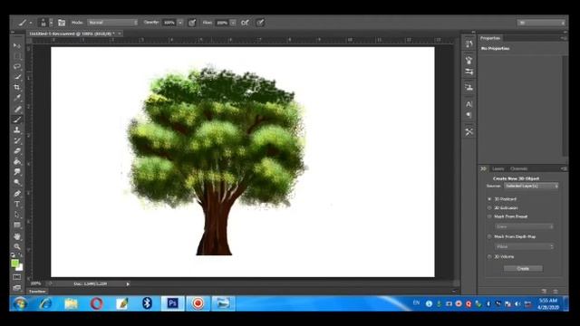 How to make tree in Adobe photoshop cs6 extended смотреть онлайн