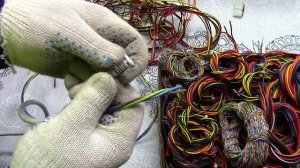 Медные провода. Подготовка к обжигу.