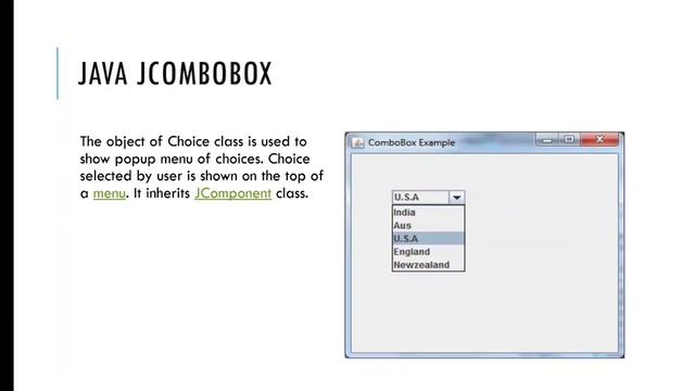 Java swing controls afsomali part 2..1 смотреть онлайн