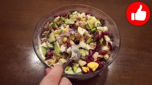 Салат для ленивых за 5 минут! Вкусный, быстрый салат на скорую руку! Рецепт салата, Вкуснотище!