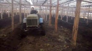 Пахота самодельным трактором