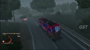 IDIOT TRUCK DRIVERS VS SKILLED BUS DRIVER - ROMAN ❤️CHOTHI BUS HEAVY RAIN DRIVING ETS2 GAMEPLAY