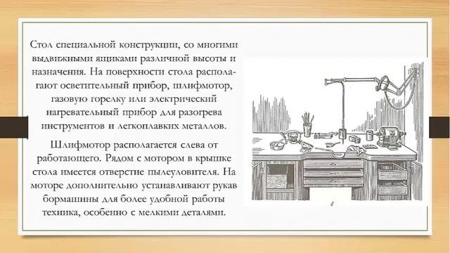 Устройство и оборудование в Зуботехнической лабаратории