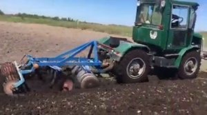 Самодельный трактор переломка, дисковка/ Homemade mini tractor