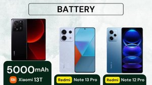 Redmi Note 13 Pro vs Xiaomi 13T vs Redmi Note 12 Pro - Which is Stronger??