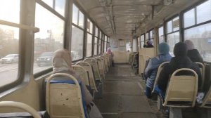 Поездка на трамвае КТМ 71-605 А (1990 г.в) (борт 1353) маршрут 18 Г. Челябинск