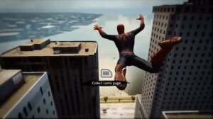 Полёт человека паука на паутине